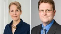 Portraits von Prof. Brigitte Poppenberger und Prof. Heinz Bernhardt