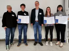 Award winners with Prof. Senthold Asseng and Claudia Luksch