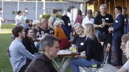 Numerous researchers from TUM, HSWT, LfL and LWF took the opportunity to exchange ideas at the first Weihenstephan Science Dating (Photo: Gleixner/LfL)