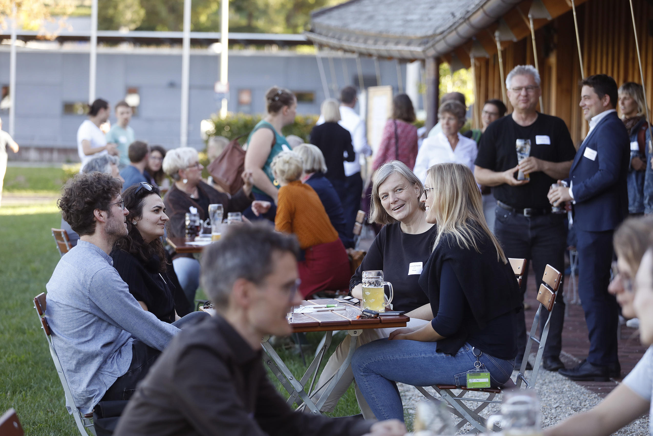 Numerous researchers from TUM, HSWT, LfL and LWF took the opportunity to exchange ideas at the first Weihenstephan Science Dating (Photo: Gleixner/LfL)