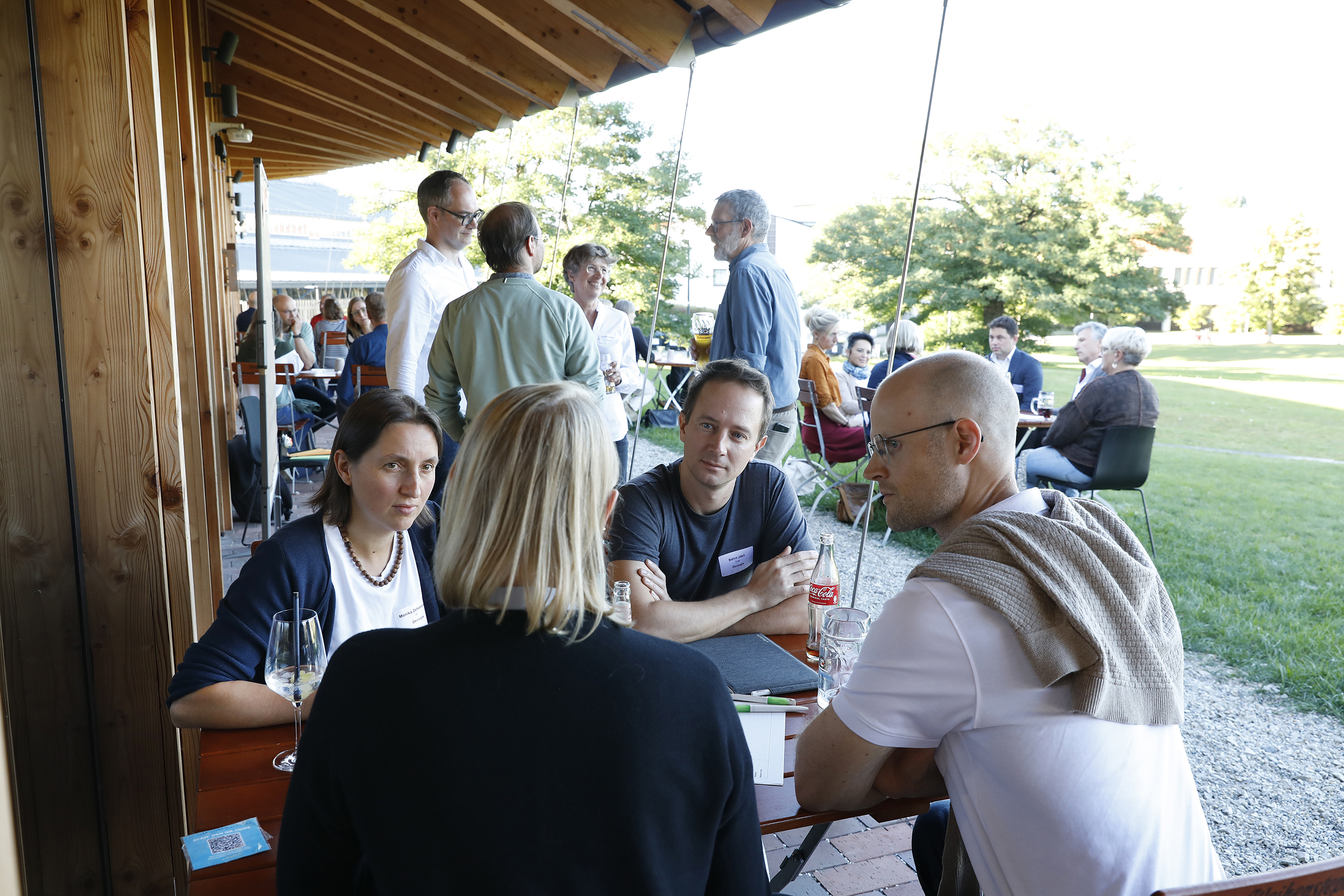 Numerous researchers from TUM, HSWT, LfL and LWF took the opportunity to exchange ideas at the first Weihenstephan Science Dating (Photo: Gleixner/LfL)